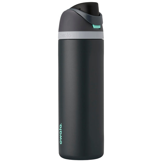 Owala FreeSip Insulated Stainless Steel Water Bottle with Straw for Sports and Travel, BPA-Free, 24oz, Foggy Tide