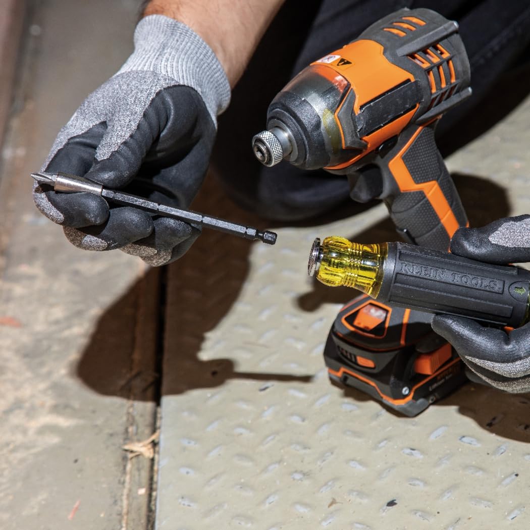 Klein Tools 32303 Multi-Bit Screwdriver/Nut Driver, Impact Rated 14-in-1 Magnetic Screwdriver Set Phillips, Slotted, Square, Combo, Torx KLEIN TOOLS