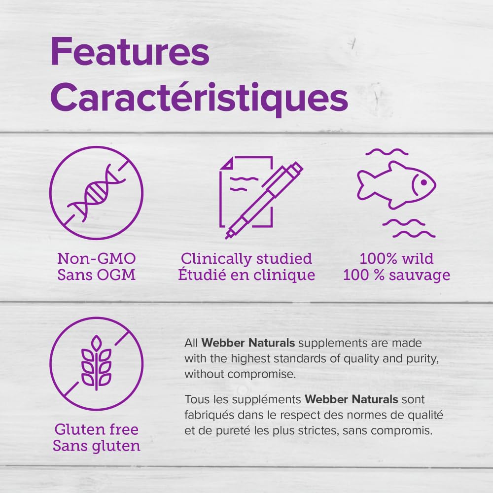 Webber Naturals Collagen30 Marine Bioelastin Peptides, 500 mg of Collactive Marine Collagen Peptide Complex Per Pill, 120 Capsules, Helps Reduce Deep Wrinkles and Joint Pain - Available at All In One Marketplace Canada