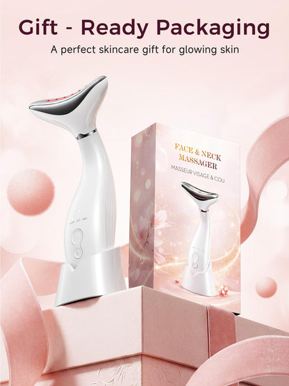 3 in 1 Neck and Face Massager Tool, Red Light Therapy for Face, Portable Facial Massager for Mother Day Gifts, Anniversary Gift for Couple, Valentines Day Gifts for Her, Birthday Gifts for Women - Available at All In One Marketplace Canada