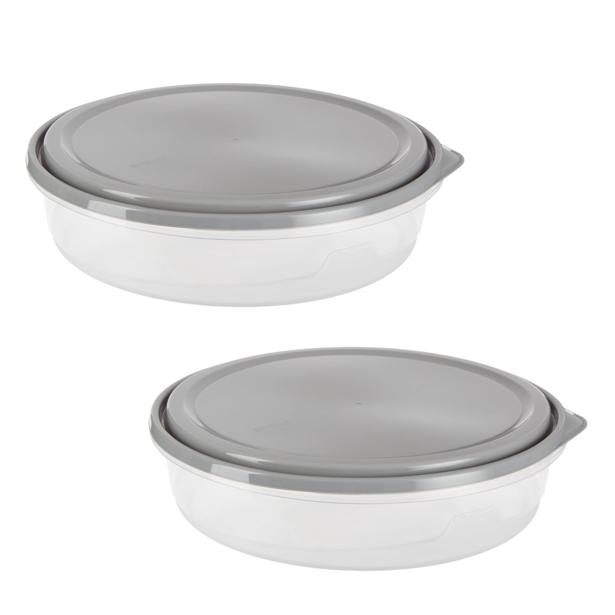GoodCook EveryWare Extra Large 12 inch Round Container 2 pack, BPA Free