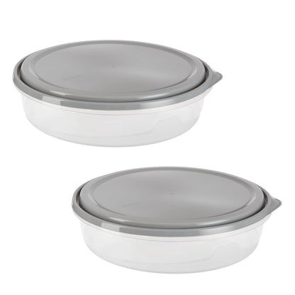GoodCook EveryWare Extra Large 12 inch Round Container 2 pack, BPA Free