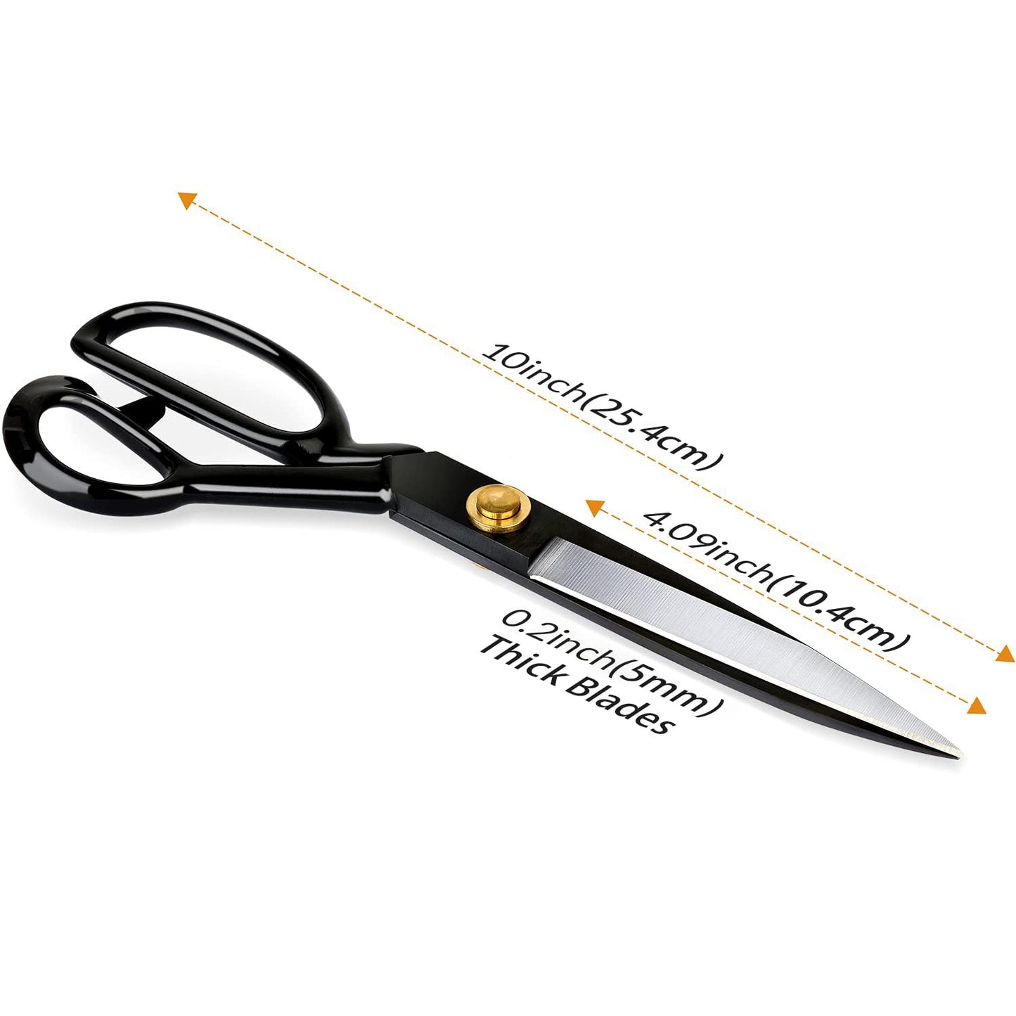 Fabric Scissors Professional 10 inch Heavy-Duty Sewing-Scissors for Leather Industrial Strength High Carbon Steel Tailor-Shears Dressmaking Tailoring Home Office Artists Students - Available at All In One Marketplace Canada