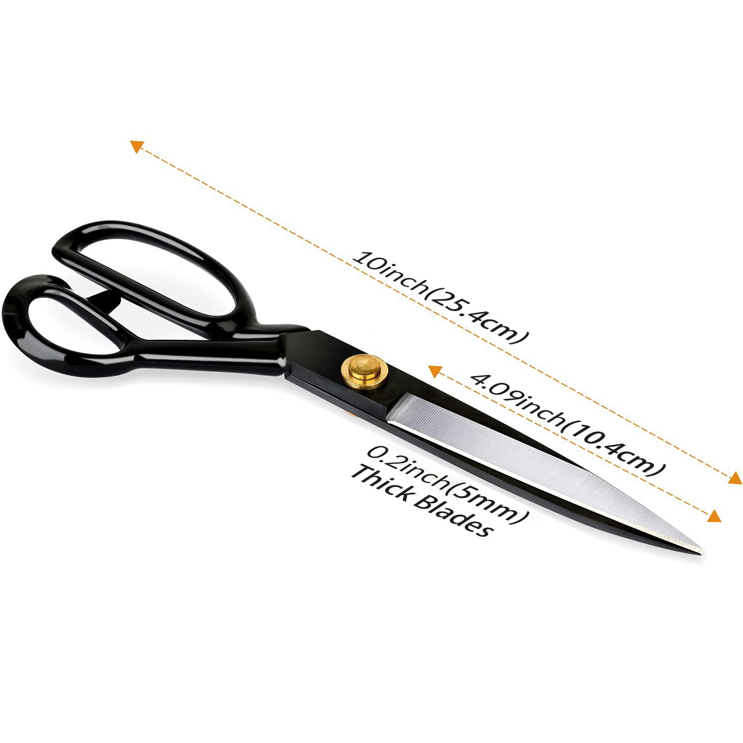 Fabric Scissors Professional 10 inch Heavy-Duty Sewing-Scissors for Leather Industrial Strength High Carbon Steel Tailor-Shears Dressmaking Tailoring Home Office Artists Students - Available at All In One Marketplace Canada
