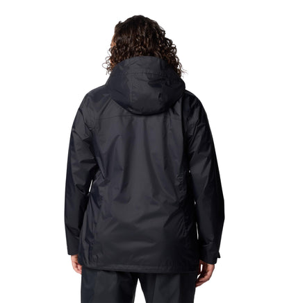 Columbia Womens Arcadia II Waterproof Rain Jacket, Black, X-Large Columbia