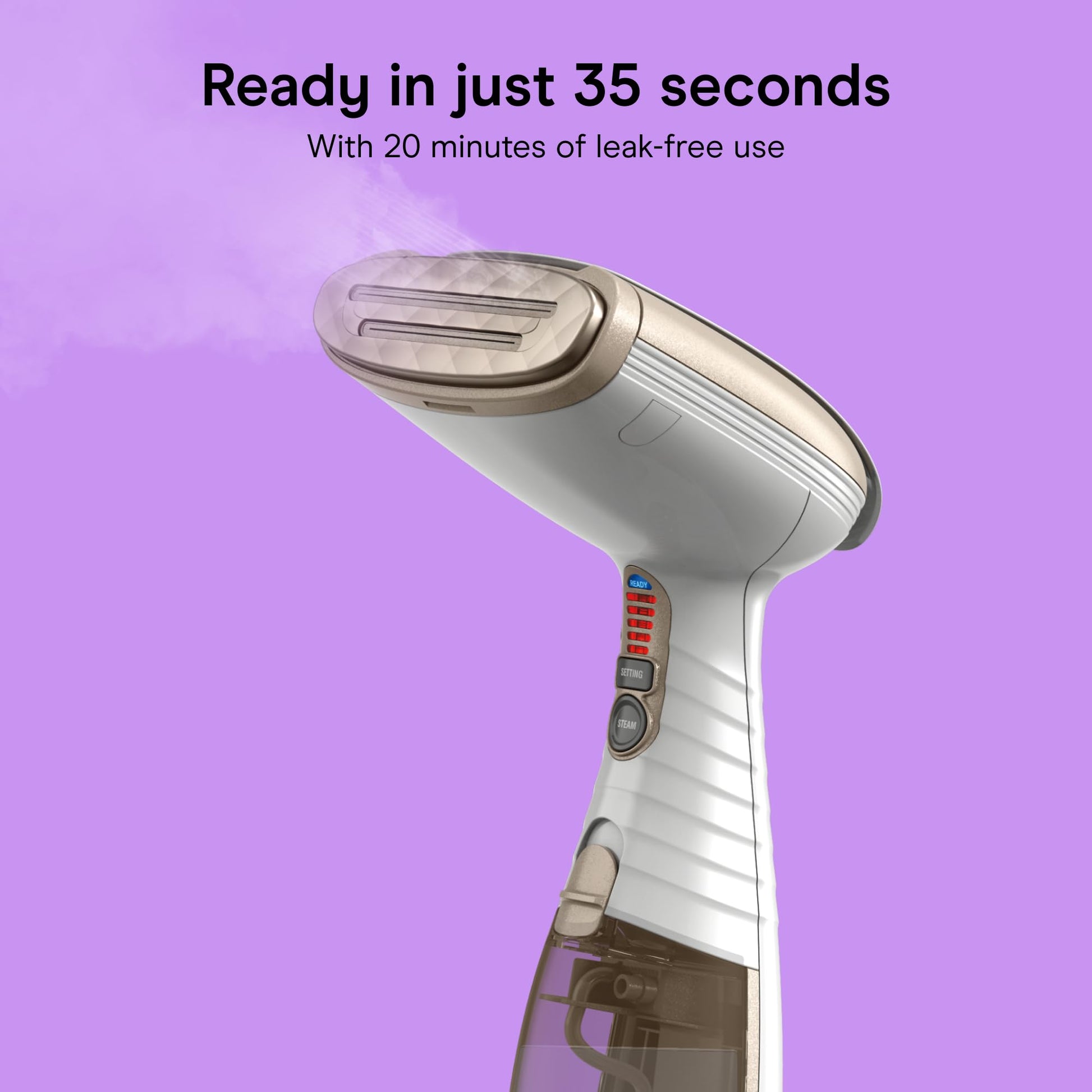 Conair Turbo Extreme Steam Hand Held Fabric Steamer, White/Champagne, One Size Conair