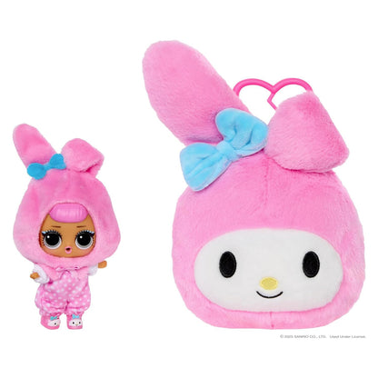 L.O.L. Surprise! Loves Hello Kitty Reversible Plush Surprise - 41 cm Large Plush Figures by Sanrio with Matching L.O.L. Tot, 5 Surprises + Keyring to Take Away, from 4 Years