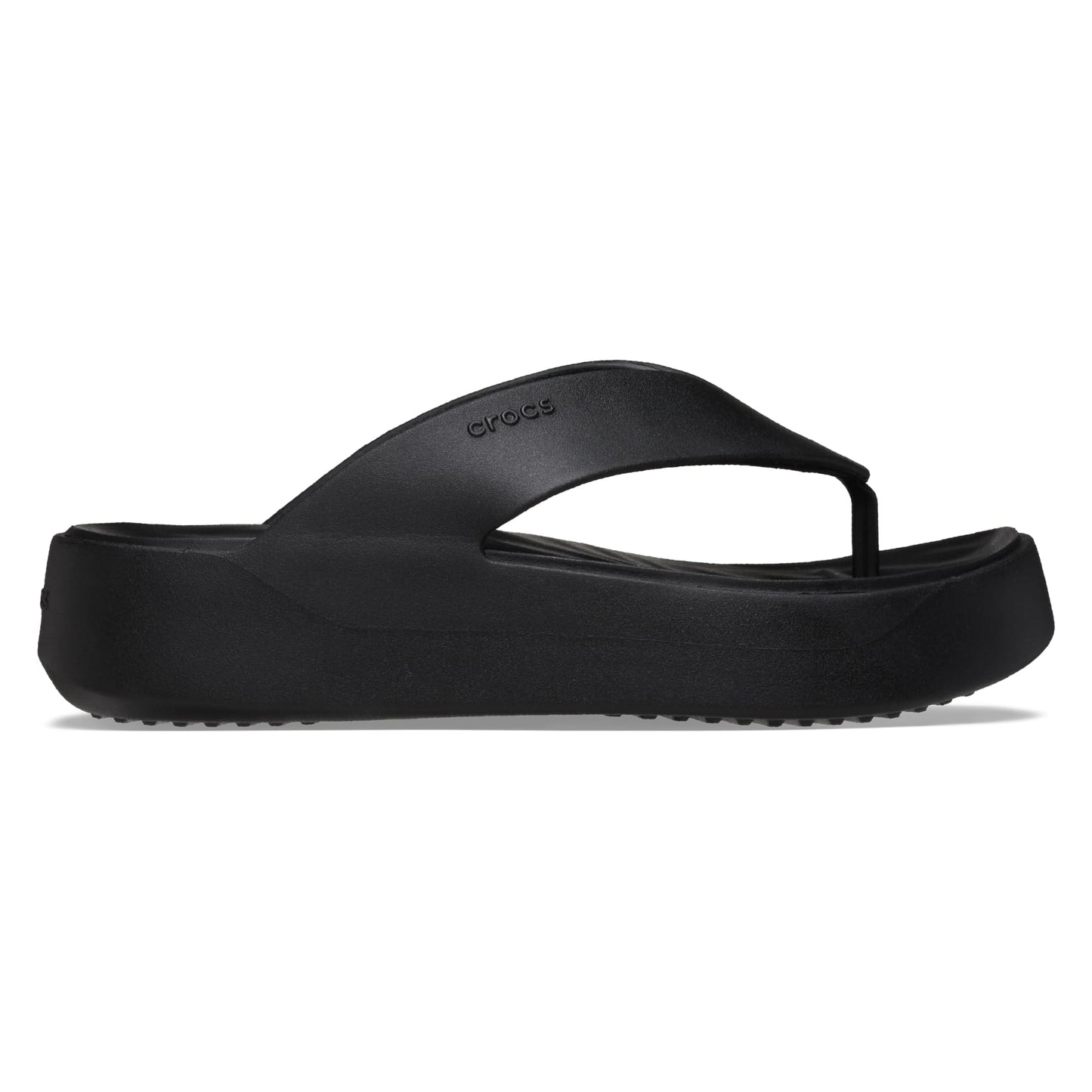 Crocs Women's Getaway Platform Flip Flops, Wedge Sandals for Women, Black, 7 Crocs