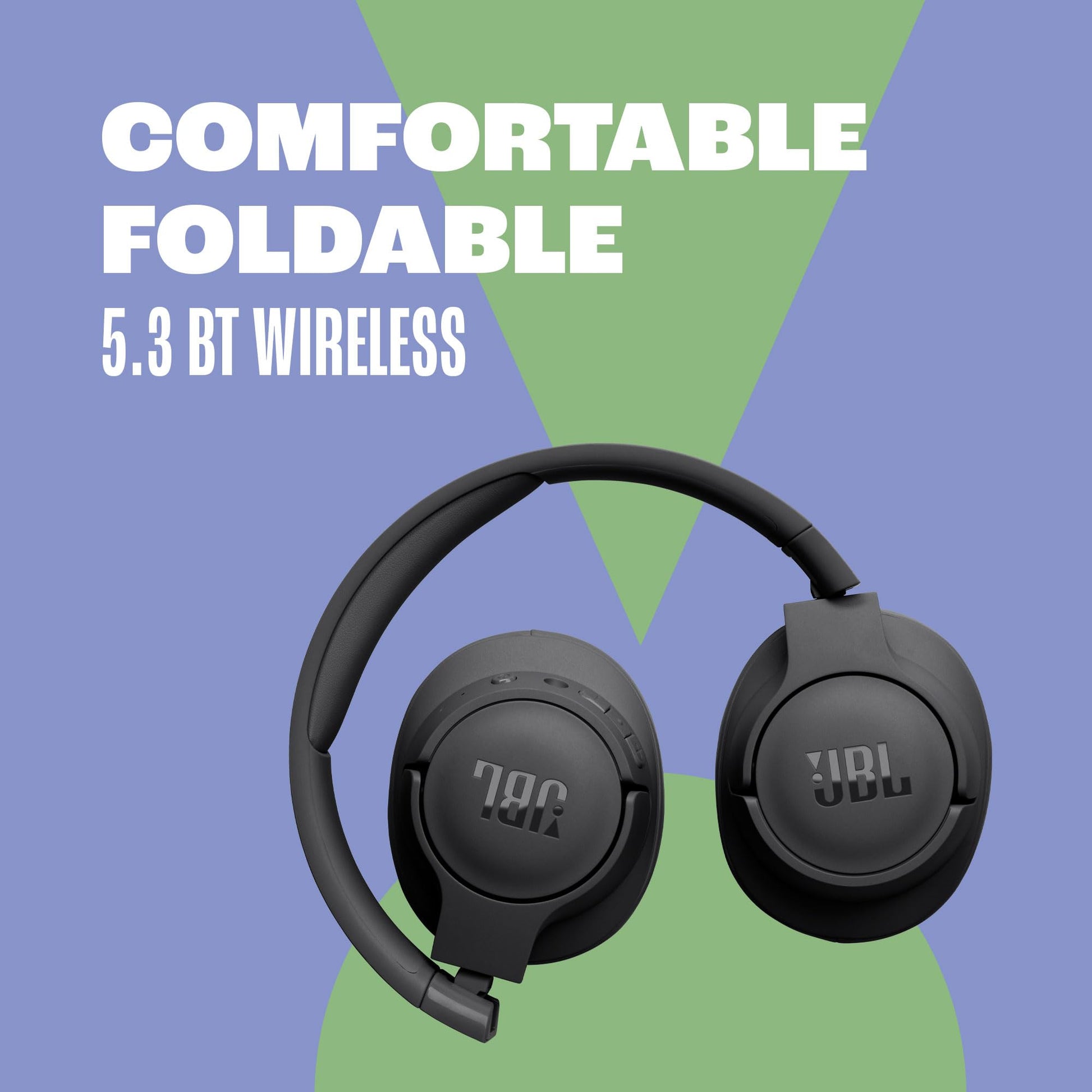JBL Tune 720BT - Wireless Over-Ear Headphones with JBL Pure Bass Sound, Bluetooth 5.3, Up to 76H Battery Life and Speed Charge, Lightweight, Comfortable and Foldable Design (Lavender) - Available at All In One Marketplace Canada