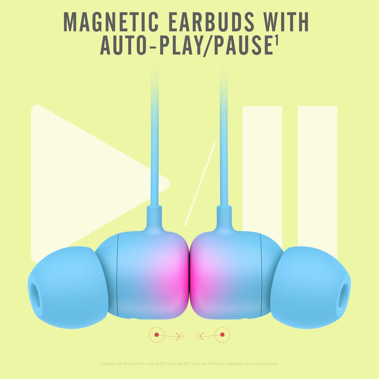 Beats Flex Wireless Earbuds Apple W1 Headphone Chip, Magnetic Earphones, Class 1 Bluetooth, 12 Hours of Listening Time, Built-in Microphone - Blue 🍁 All In One Marketplace Canada