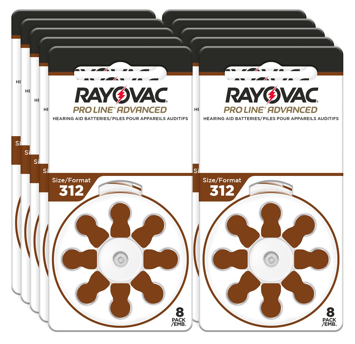 RAYOVAC® ProLine Size 312 Hearing Aid Batteries (80 Batteries) - Available at All In One Marketplace Canada