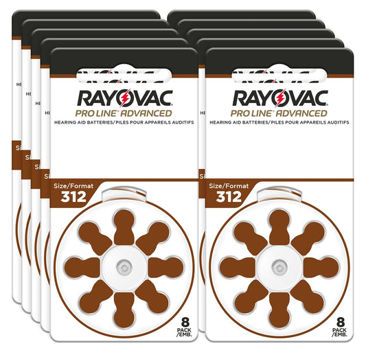 RAYOVAC® ProLine Size 312 Hearing Aid Batteries (80 Batteries) - Available at All In One Marketplace Canada