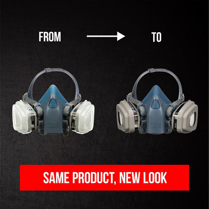 3M Pro Half Facepiece Reusable Respirator All-in-One Kit, Paint Protection - Advanced Comfort, M (1 Mask, 1-pair Cartridges, 2-pair Filters and 1-pair Retainers) 3M
