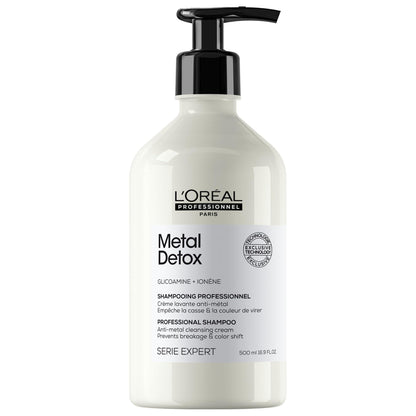 L'Oréal Professionnel Metal Detox Shampoo, Sulfate-Free Anti-Metal Cleanser for Color Treated & Damaged Hair, Reduces Breakage - Available at All In One Marketplace Canada