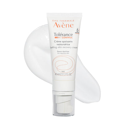 Eau Thermale Avene Tolerance Control Soothing Skin Recovery Cream, For all Hypersensitive, Reactive, Intolerant and Allergic skin, Normal to Combination skin, Tube with Sterile Cosmetic pump, Day Cream, 40 ml - Available at All In One Marketplace Canada