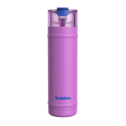 Bubba 24 oz Dualsip Water Bottle with Straw & 2-Way Lid | Leakproof Metal Tumbler | Insulated Stainless Steel | Reusable | Lightweight | Dishwasher Safe | Lead & BPA-Free | Moodbooster bubba