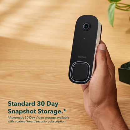 ecobee Smart Video Doorbell Camera Wired Alexa, Apple Home Kit, Google Home ecobee