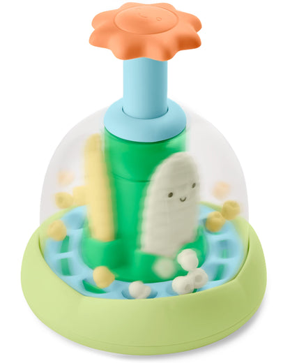 Skip Hop Press & Spin Baby Toy, Farmstand What's Poppin Corn Spinner Skip Hop