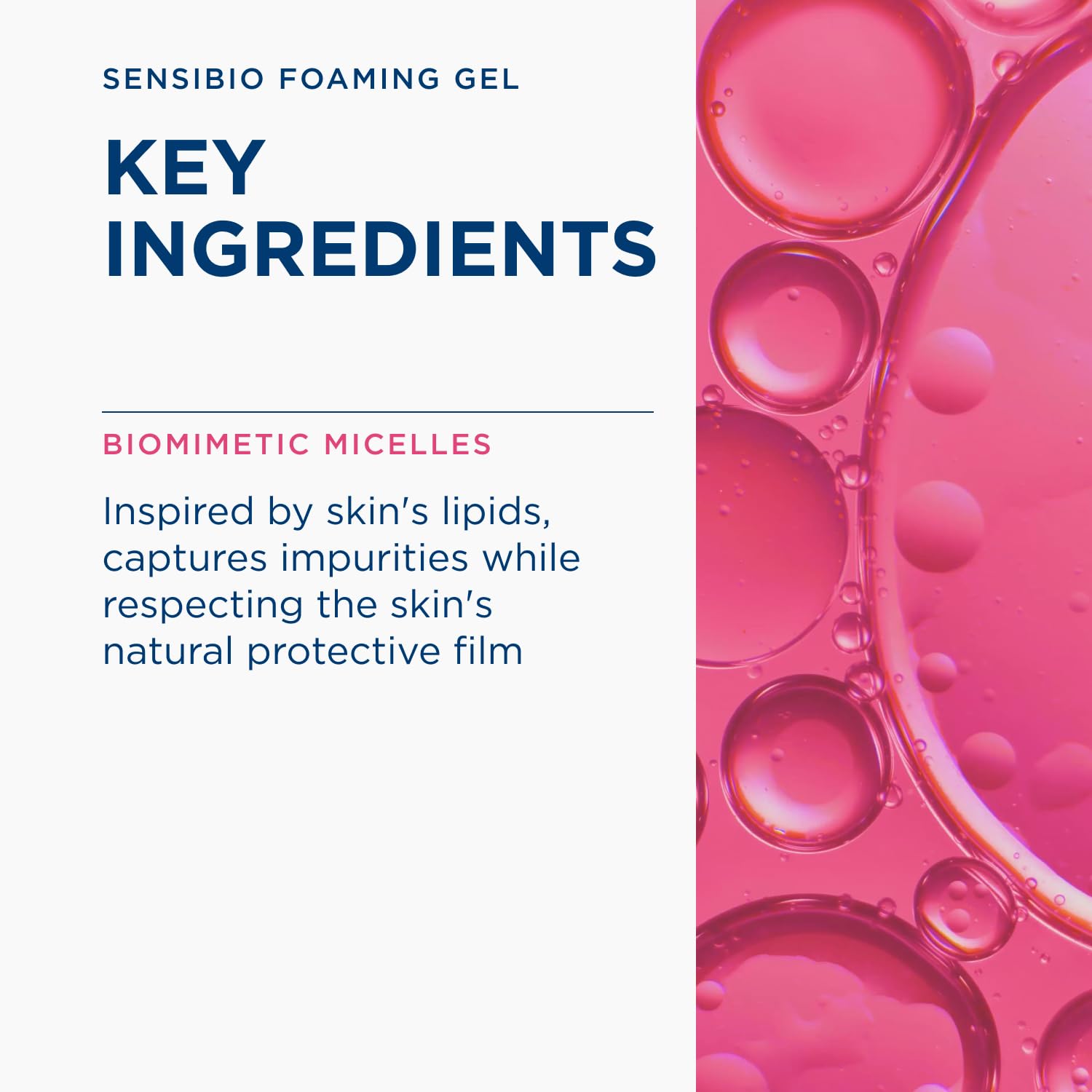 Bioderma Sensibio Foaming Gel Gentle Face Cleanser, Cleansing and Makeup Removing Refreshing Feeling for Sensitive Skin, Unscented, 16.9 Fl Oz - Available at All In One Marketplace Canada