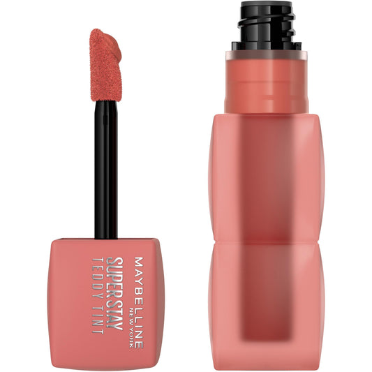 Maybelline Teddy Tint, Lip Stain, Soft Lip Tint, Light Feel, 12Hr Wear, Sheer or Blurred Finish, Skinny Dip - Available at All In One Marketplace Canada