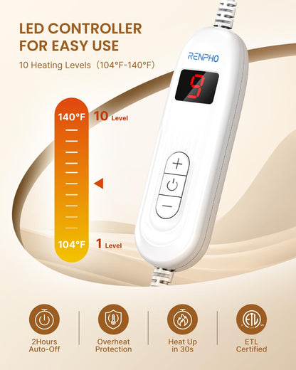 RENPHO Heating Pad for Back with Multiple Temp & Timer Settings 🍁 All In One Marketplace Canada