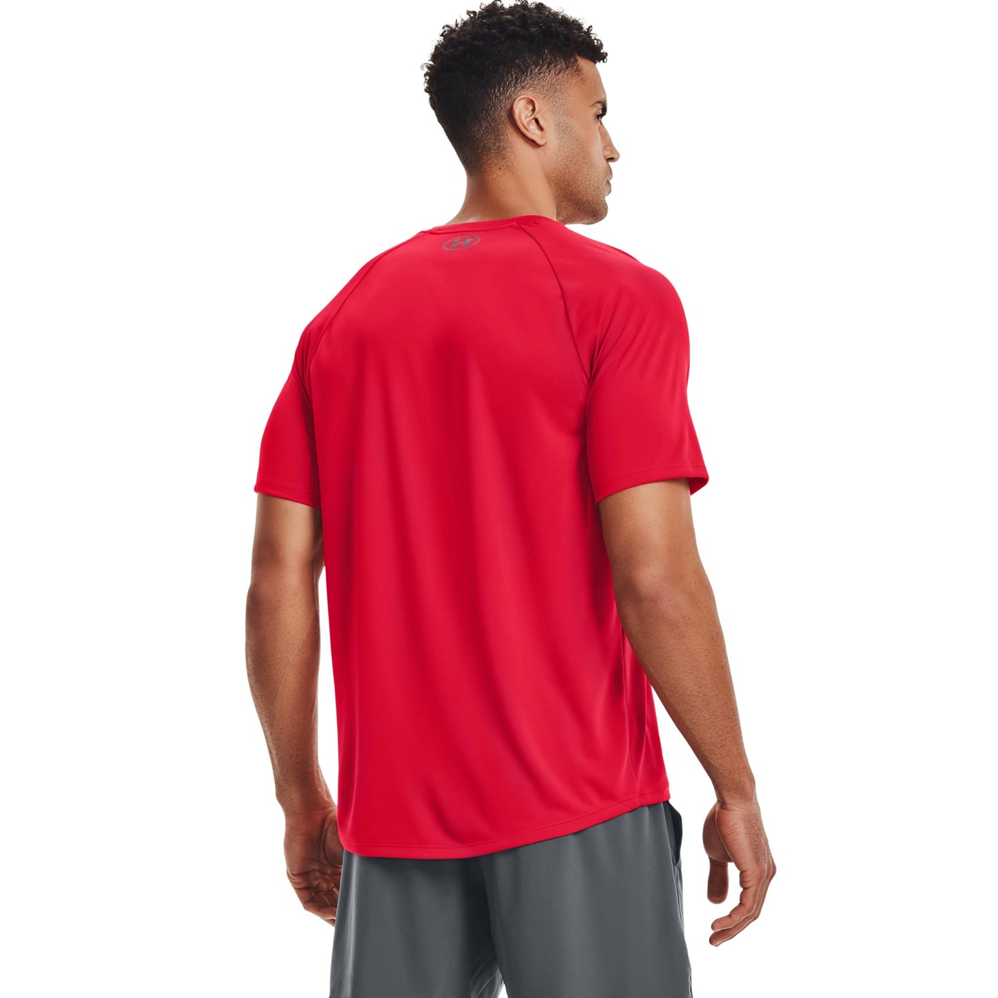 Under Armour mens Tech 2.0 Short-Sleeve T-Shirt , Red (600)/Graphite , Large