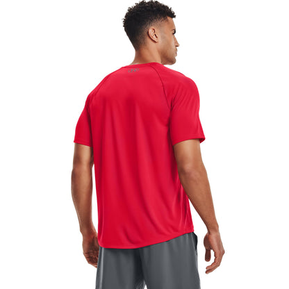 Under Armour mens Tech 2.0 Short-Sleeve T-Shirt , Red (600)/Graphite , Large