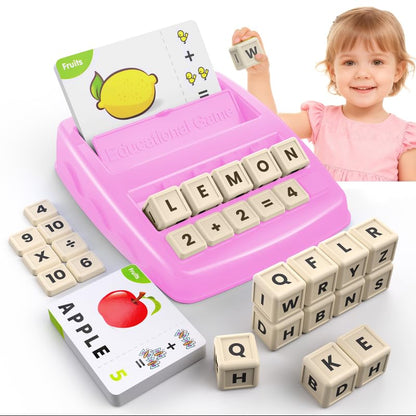 DEGIDEGI Educational Toys for Kids Ages 3-8, Matching Letter Spelling Game ABC Learning, Learning Toys for 4-7 Year Old Girls,Christmas Birthday Party Gifts for 3 4 5 6 7 8 Year Olds Girls Pink 🍁 All In One Marketplace Canada