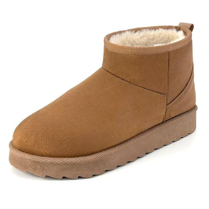 Mini Winter Boots for women,Ankle Snow Booties,Classic Boots Slip On,Fur Lined Winter Warm,Bottillons pour femme. 🍁 All In One Marketplace Canada