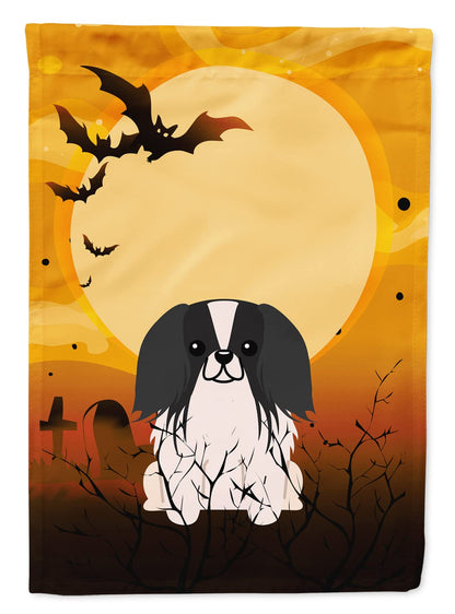 Drapeau de jardin Caroline's Treasures BB4371GF pour Halloween, motif pékinois noir et blanc, petite taille, multicolore
