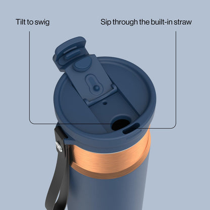 Contigo DualSip 24 oz Water Bottle w/Carry Strap & 2-Way Lid (Drink from Straw or Spout) | Vacuum-Insulated Stainless Steel for Cold Drinks | 100% Leakproof | BPA & Lead-Free | Dishwasher Safe 🍁 All In One Marketplace Canada