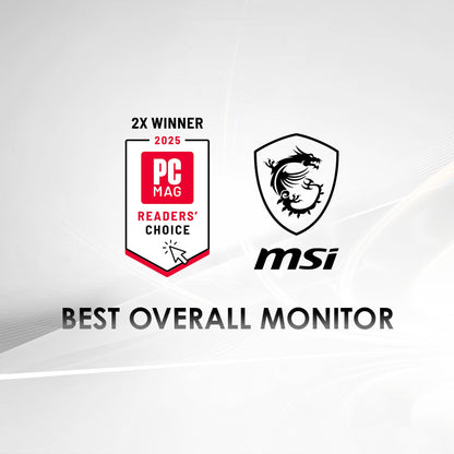 msi PRO MP273QW E14 27-inch IPS 2560 x 1440 (QHD) Computer Monitor, 144Hz,Adaptive-Synch, HDMI, DP Port, VESA Mountable, Height Adjustable, Tilt, Speaker, 1ms, White