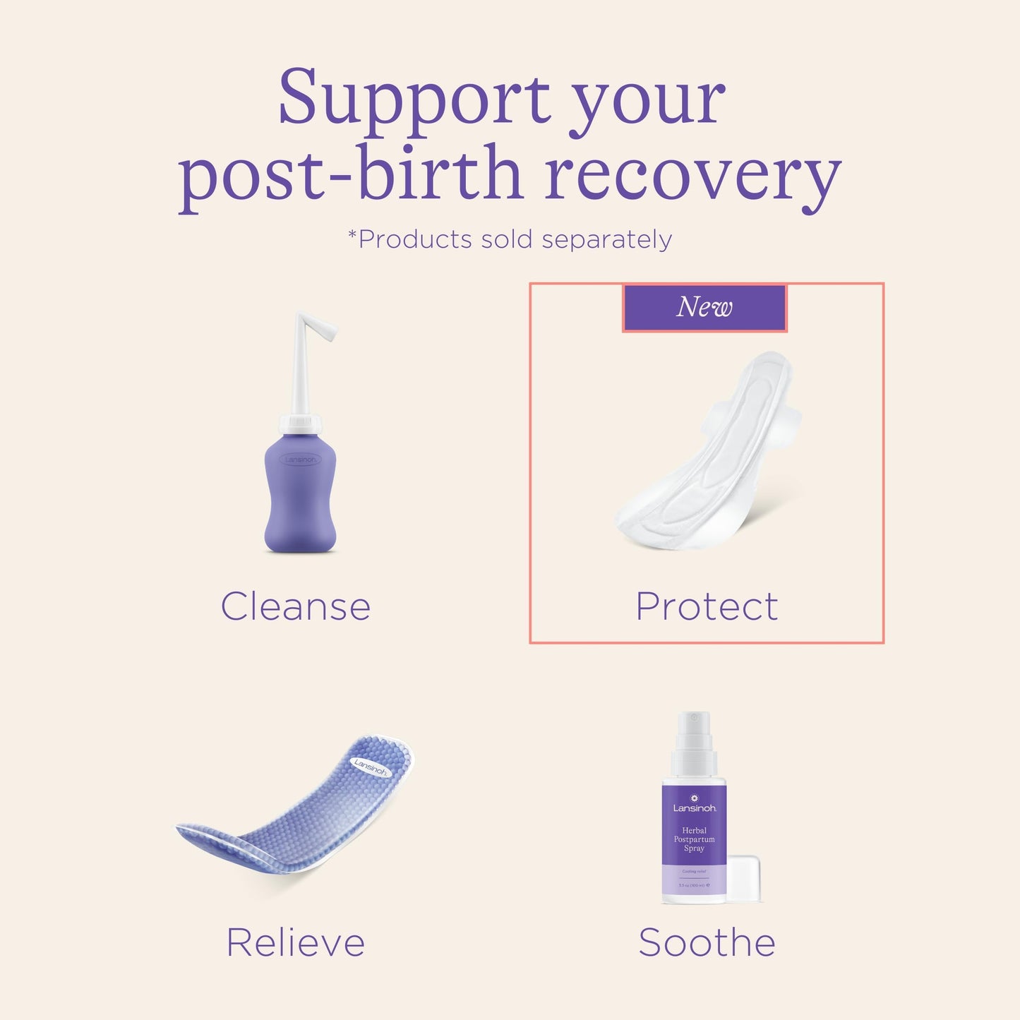 Lansinoh Postpartum Maxi Pads Bundle, 40 Count Lansinoh