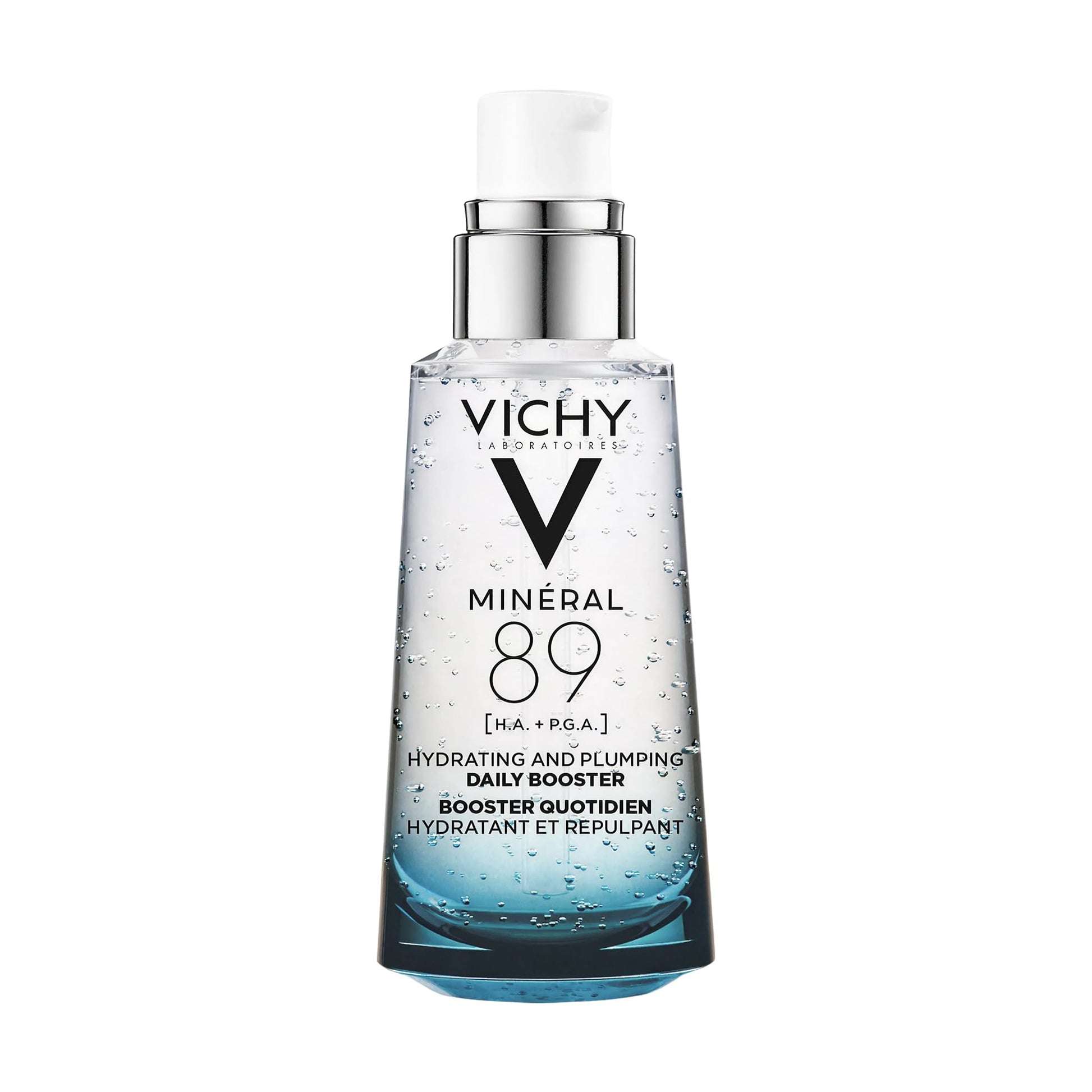 Vichy Hydrating Hyaluronic Acid Serum, Mineral 89 Serum and Daily Skin Booster with Natural Origin Hyaluronic Acid, Hydrates and Strengthens Sensitive Skin, 50mL - Available at All In One Marketplace Canada
