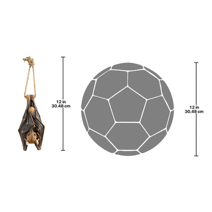 Vampire Bat - Hanging Mega Bat Sculpture - Bat Figure - Halloween Bats