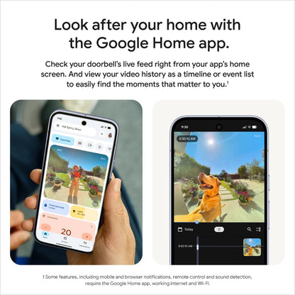 Google Nest Doorbell (Wired, 3rd gen)- 2K Video and Gemini - Linen 🍁 All In One Marketplace Canada