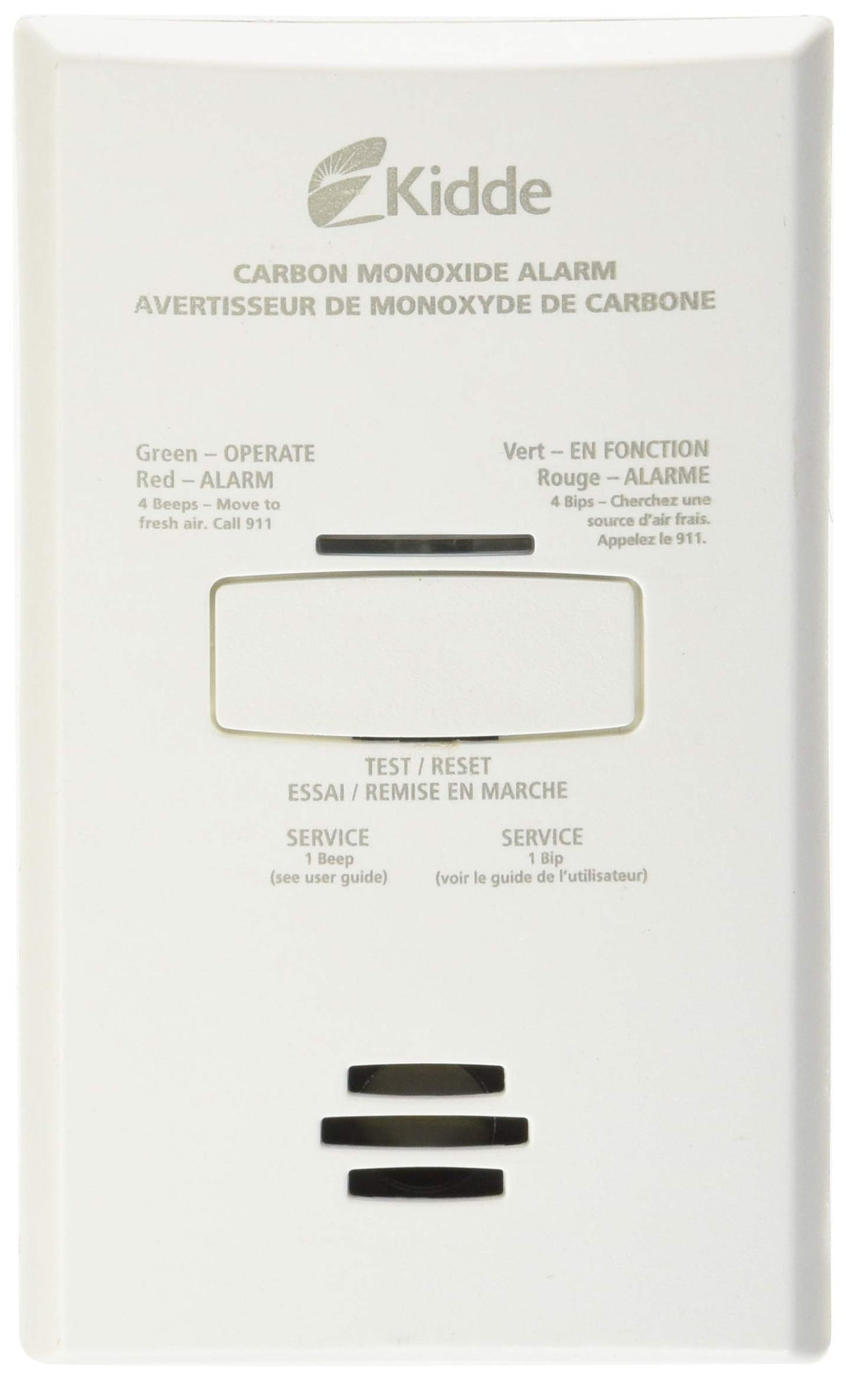 Kidde 900-0263CO-CA Plug-in Carbon Monoxide Alarm (KN-COB-DP2CA), White, 1 Units