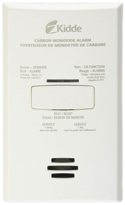Kidde 900-0263CO-CA Plug-in Carbon Monoxide Alarm (KN-COB-DP2CA), White, 1 Units
