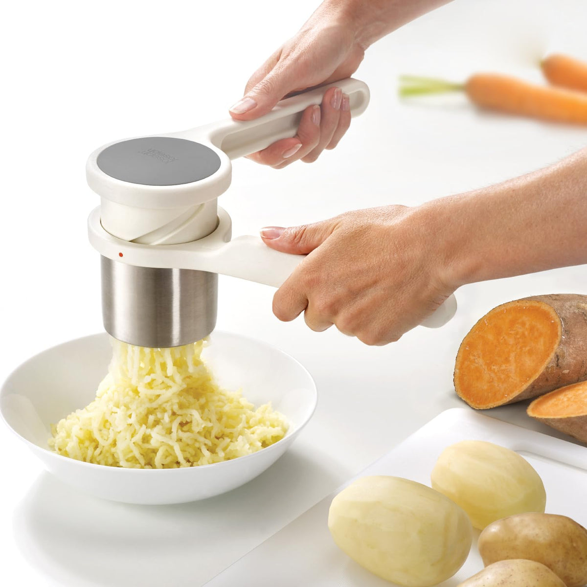 JOSEPH JOSEPH 7020100WH Helix Potato Ricer-White, 1 ea