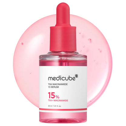 medicube TXA+Niacinamide 15% Glow Facial Serum for After Spot Care | All-in-One Daily Korean Skincare | Uneven Skin Tone, Texture, and Hydration Care | High-Potency Tranexamic Acid 5% | 1.01 fl.oz 30ml - Available at All In One Marketplace Canada