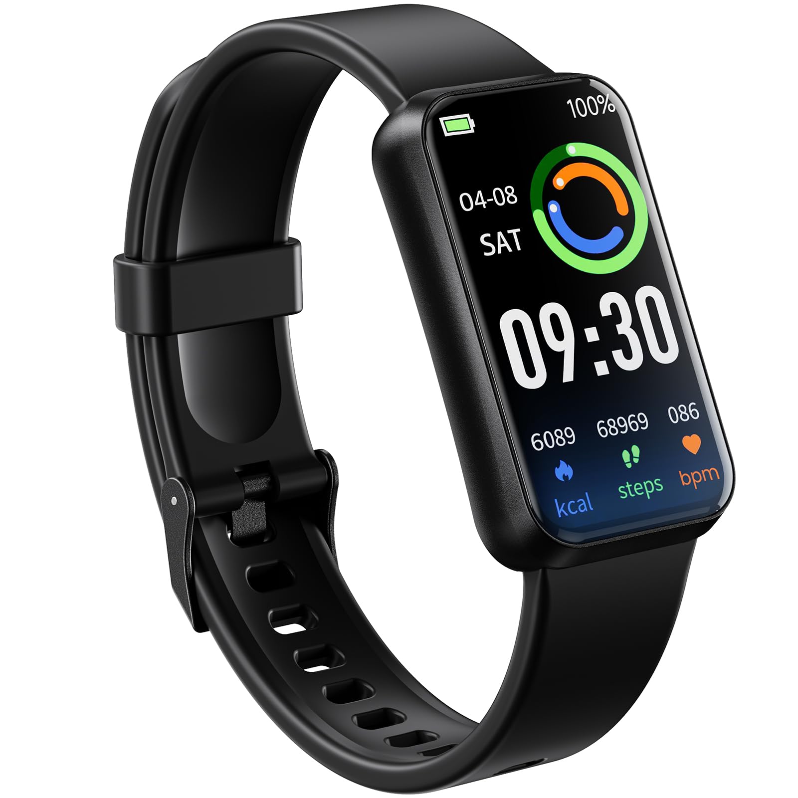 USMECBL Fitness Tracker, Blood Oxygen Heart Rate Sleep 24/7 Health Monitor/Calorie Steps Counter Pedometer Activity Smart watchs/Notifications for Android/iOS Men Women - Available at All In One Marketplace Canada