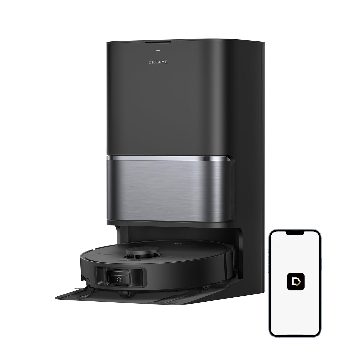 DREAME L40 Ultra Gen 2 Robot Vacuum and Mop with 25,000Pa Suction, Extendable Side Brush and Mop, All-in-One Self-Emptying & Cleaning Dock, Voice & App Control, Black - Available at All In One Marketplace Canada
