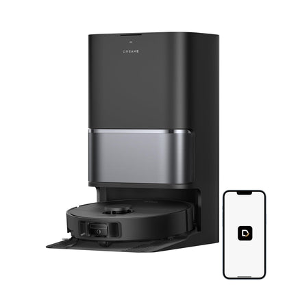 DREAME L40 Ultra Gen 2 Robot Vacuum and Mop with 25,000Pa Suction, Extendable Side Brush and Mop, All-in-One Self-Emptying & Cleaning Dock, Voice & App Control, Black - Available at All In One Marketplace Canada