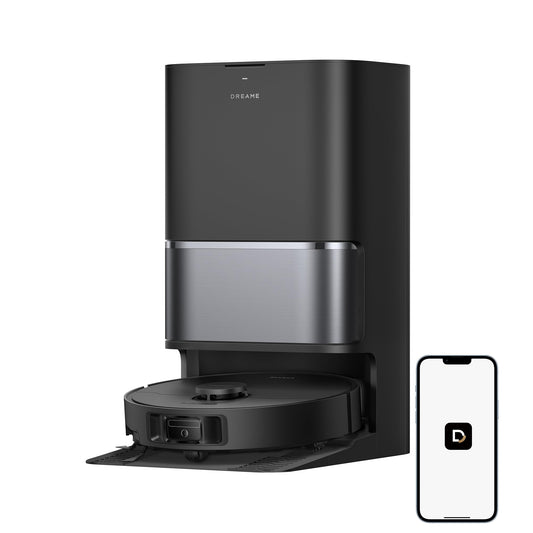 DREAME L40 Ultra Gen 2 Robot Vacuum and Mop with 25,000Pa Suction, Extendable Side Brush and Mop, All-in-One Self-Emptying & Cleaning Dock, Voice & App Control, Black - Available at All In One Marketplace Canada