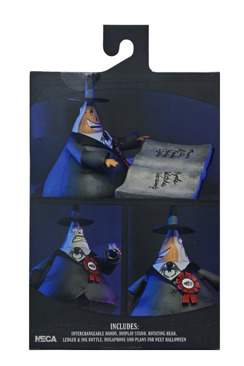 NECA - L'Étrange Noël de monsieur Jack de Tim Burton (Disney) - Figurine articulée du Maire d'Halloween Town à l'échelle 7 pouces
