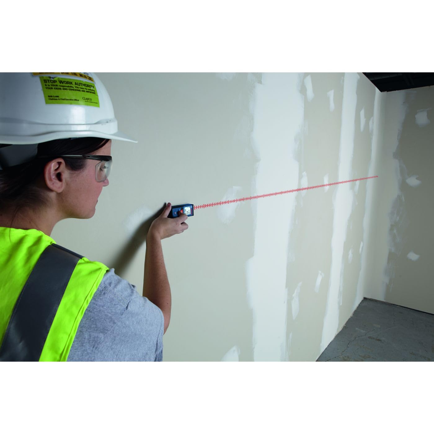 Bosch Blaze Pro Glm165-40 165Ft Laser Distance Measure with Color Backlit Display Bosch