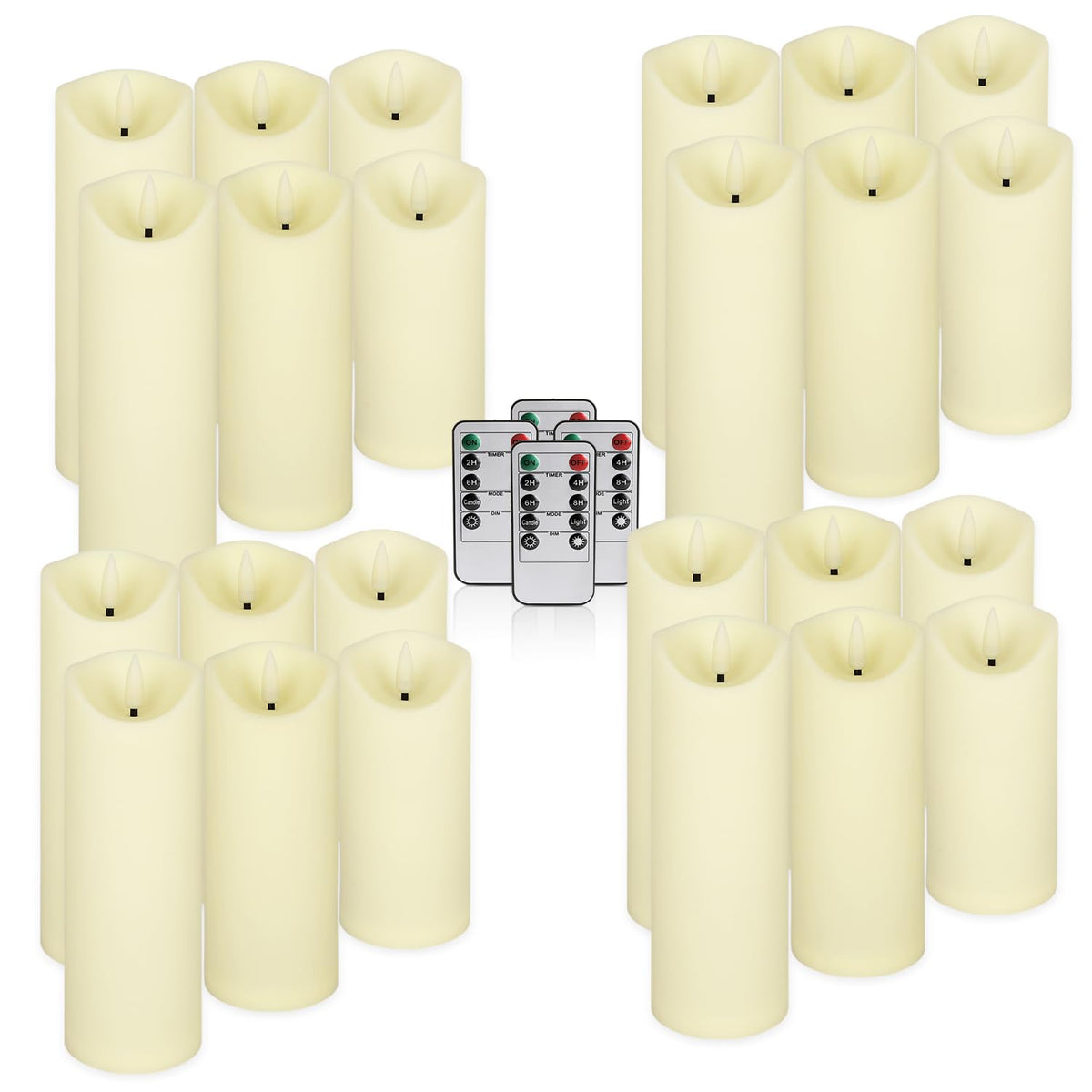 WREXCS 24 Pcs Flameless LED Candles, Battery Operated with Remote and Timer 🍁 All In One Marketplace Canada