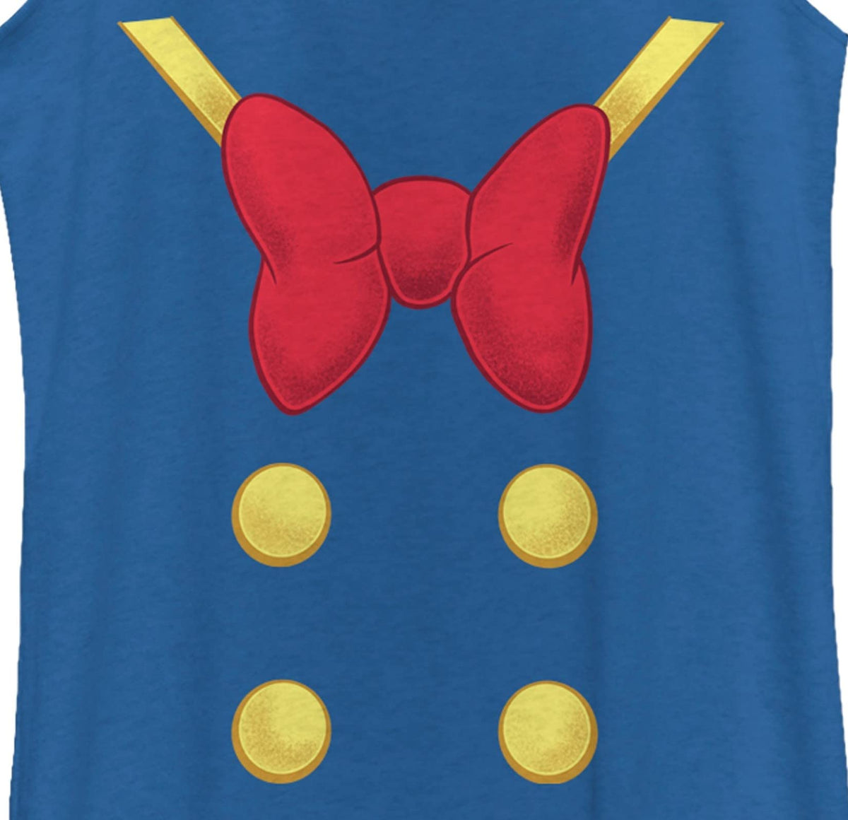 Disney Women's Mickey and Friends Halloween Donald Duck Costume Juniors Tri Blend Tank, Royal Blue Heather, Medium