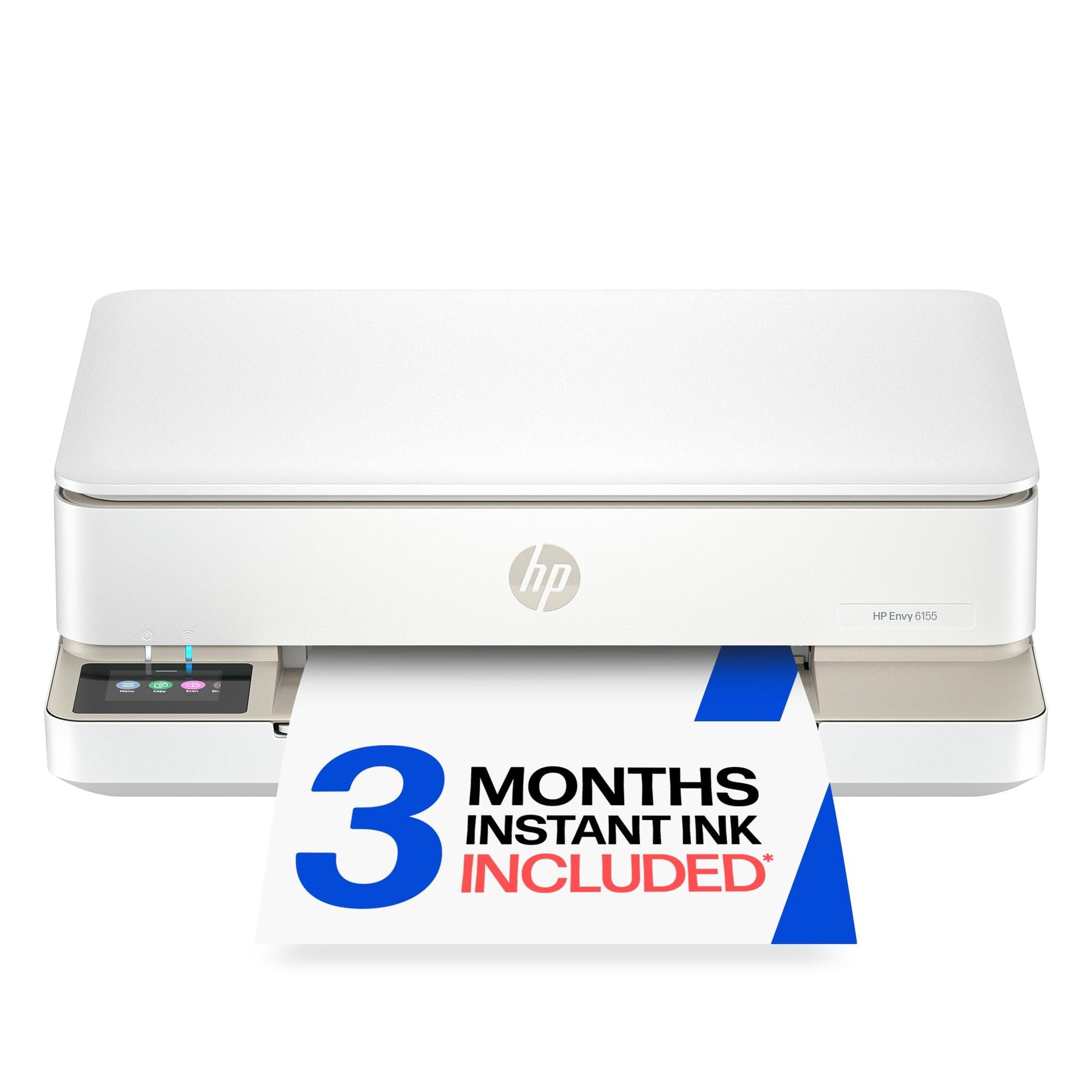 HP Envy 6155 Wireless All in One Color Inkjet Printer; Print, Scan, Copy, Duplex Printing Best-for-Home, 3 Month Trial of Instant Ink Included, AI-Capable (C2WR7A) Portobello HP