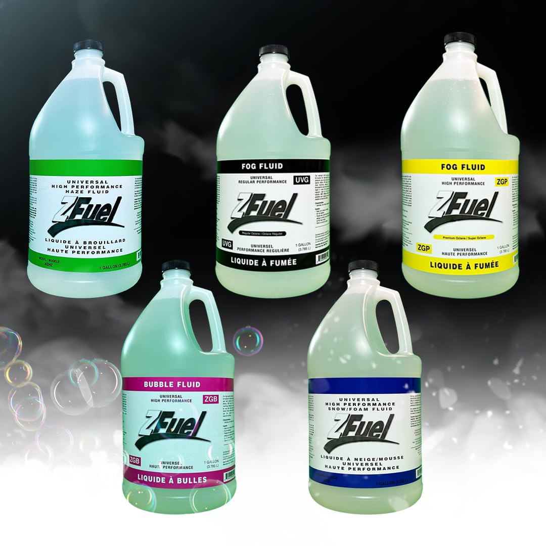 Z Fuel Universal UVG Fog Fluid Juice - 3.78 Litres - Professional Grade For Fog Machine - Perfect For Halloween, Weddings, Party or DJ Effects - High Output & Long Lasting